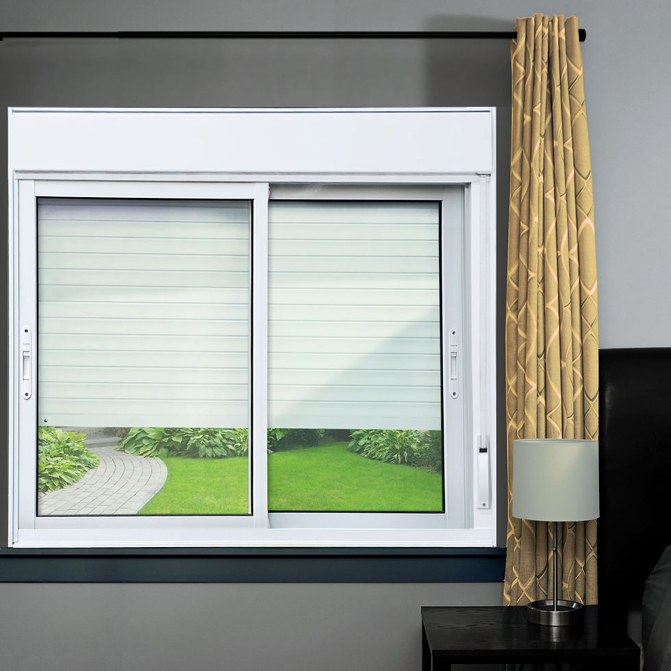 Miniatura: Janela Alumínio Elite 2F.Moveis C/Persiana Integ.100 X 150 V.Liso Branco Brimak