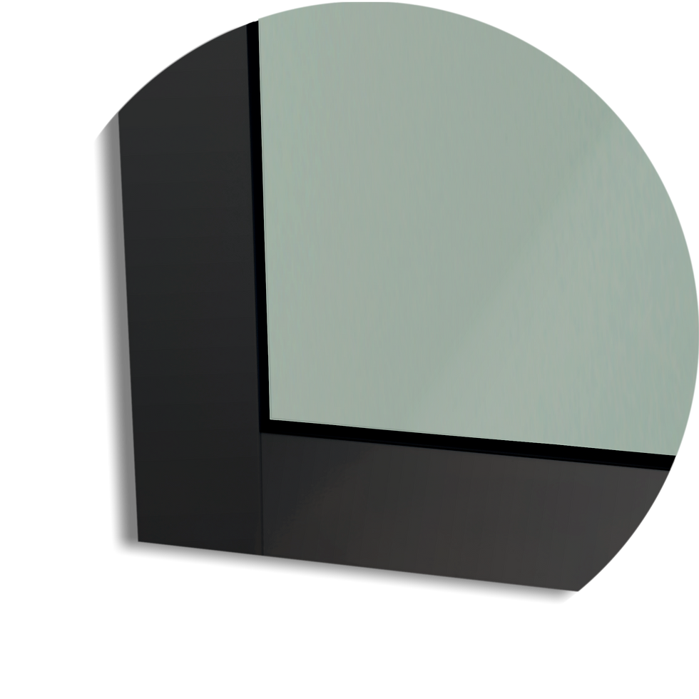 Miniatura: Porta de Correr Suspensa Vidrao Dir L.25 Preta 210X70 Brimak