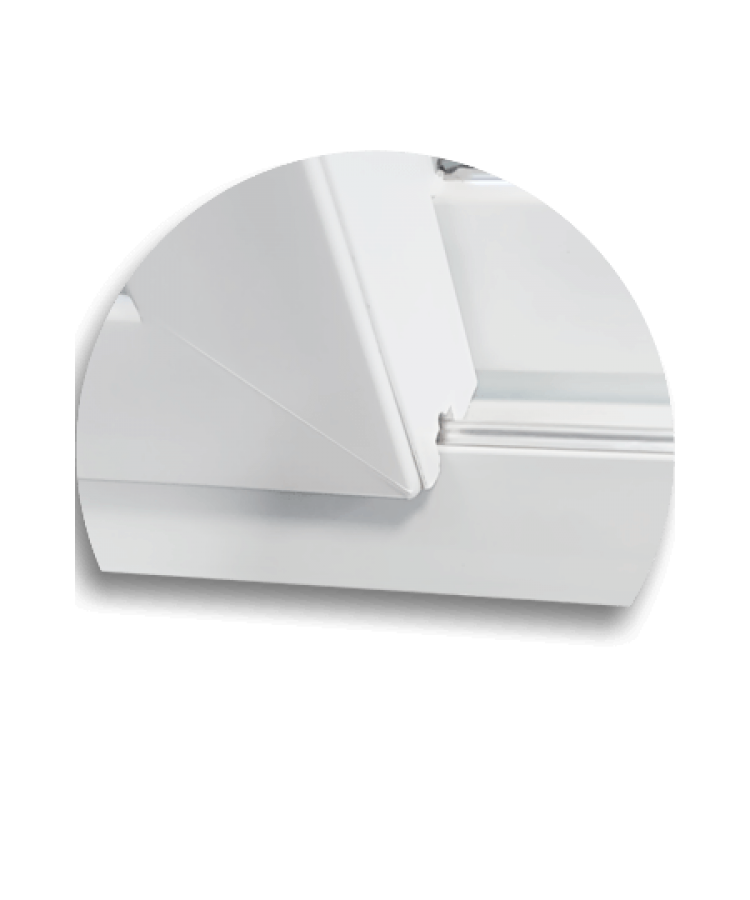 Miniatura: Porta Correr Pvc 2F.210 X 120 V.Liso Temperado C/Cremona Brimak