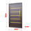 Miniatura: Porta Pivot.Alumínio Lamb.Premium C/Pux.D.Elite Marrom Gold 240X120 Brimak
