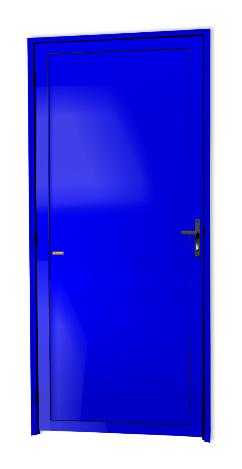 Porta Alumínio Lambril D.Azul 80 Brimak