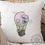 Thumbnail: Floral Bulb Cushion (Velvet-Feel)