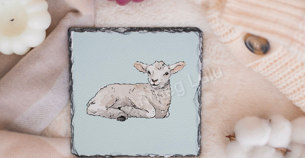 Thumbnail: Sheep Slate Coaster