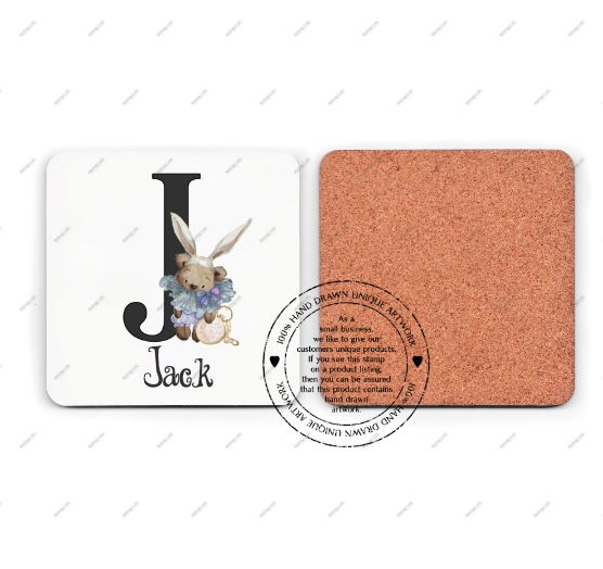 Alice Themed Cute Bear Coaster