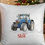 Thumbnail: Christmas Tractor Cushion (Velvet-Feel)