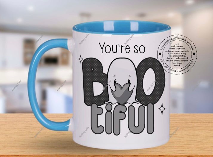 Thumbnail: Bootiful Ghost Halloween Mug