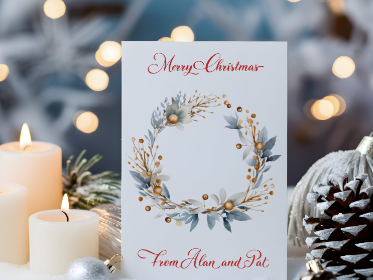 Thumbnail: Christmas Wreaths Card Part 2
