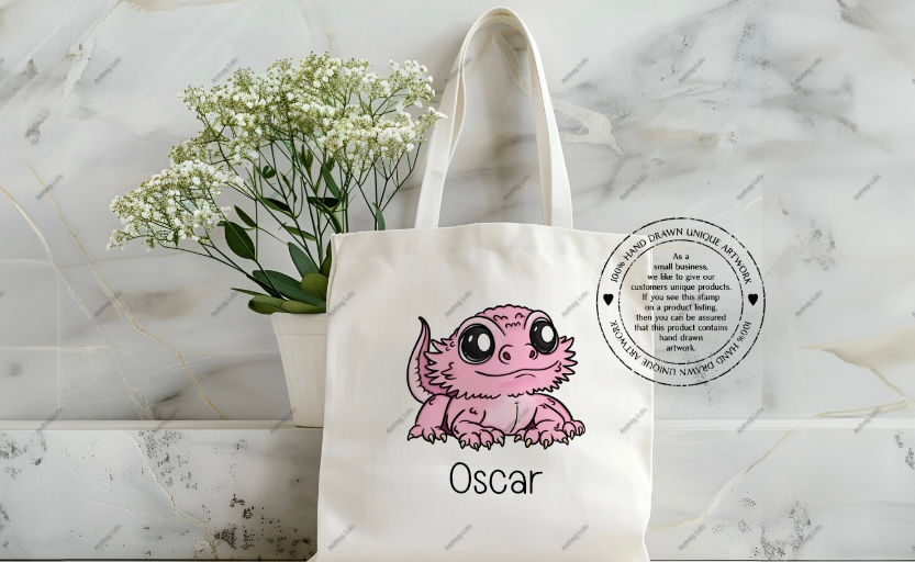 Thumbnail: Bearded Dragon Tote Bag