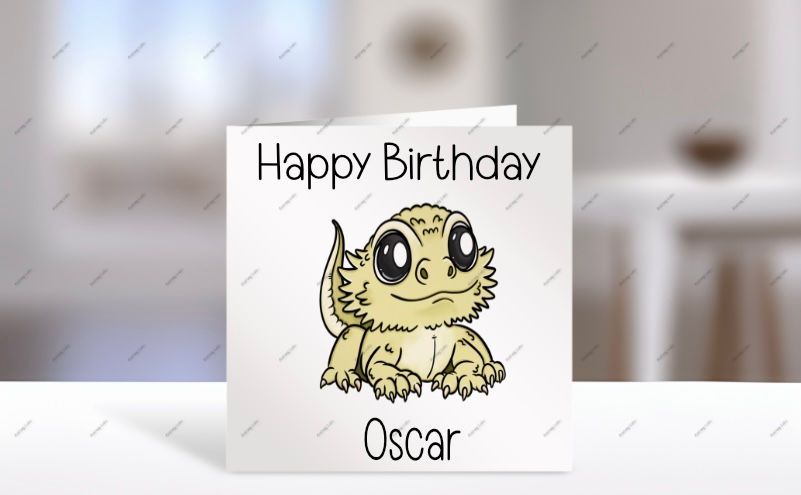 Thumbnail: Bearded Dragon Card