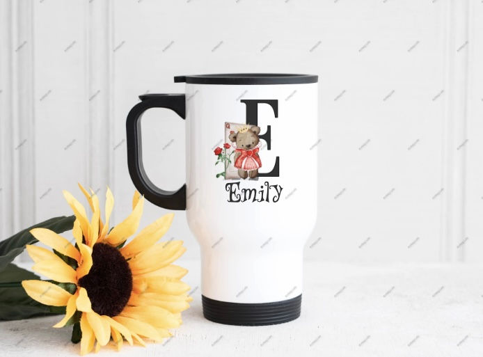 Alice Themed Cute Bear Travel Mug