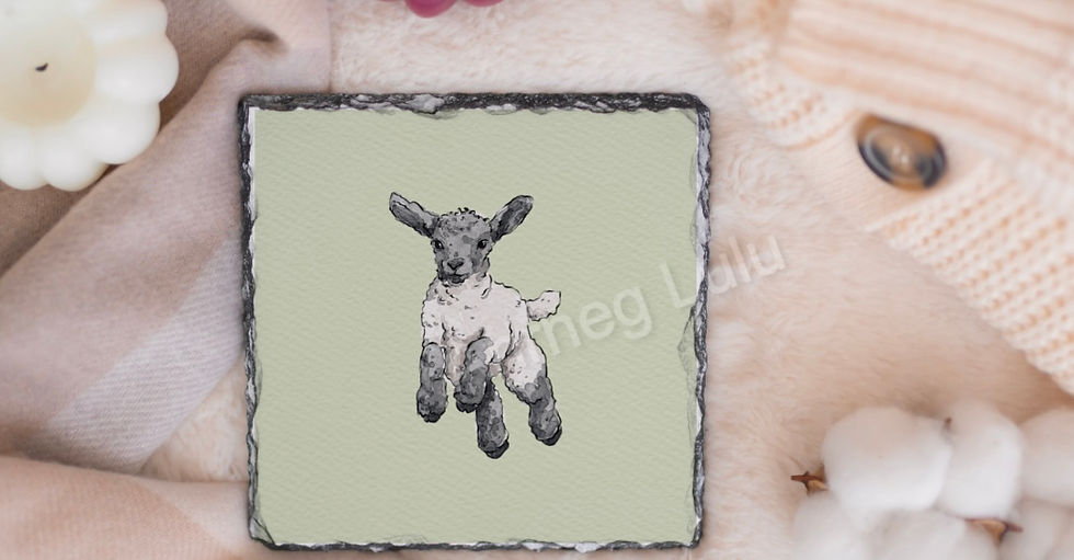 Thumbnail: Sheep Slate Coaster