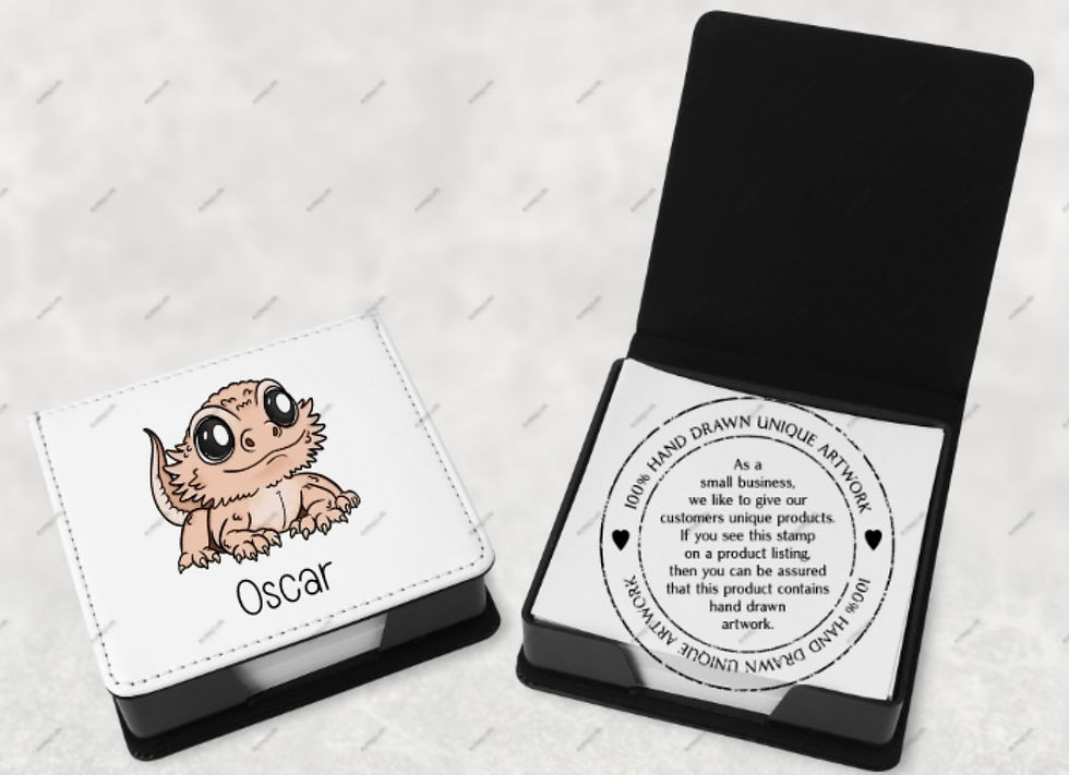 Thumbnail: Bearded Dragon Sticky Notes Holder
