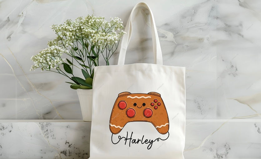 Thumbnail: Christmas Controller Tote Bag