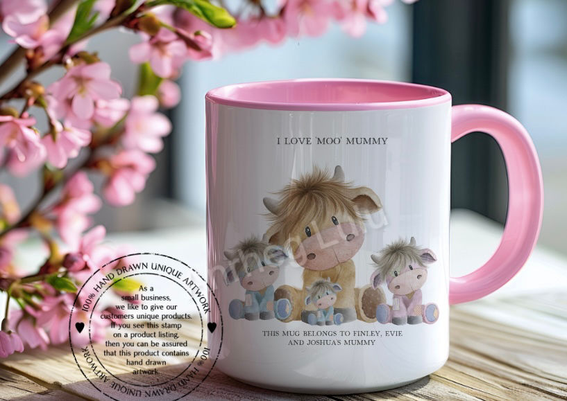 Thumbnail: Highland Cow Family Mug