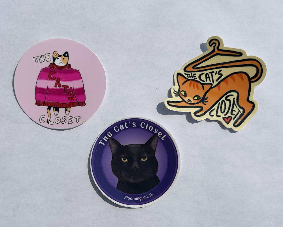 Thumbnail: The Cat’s Closet Midnight Logo Sticker