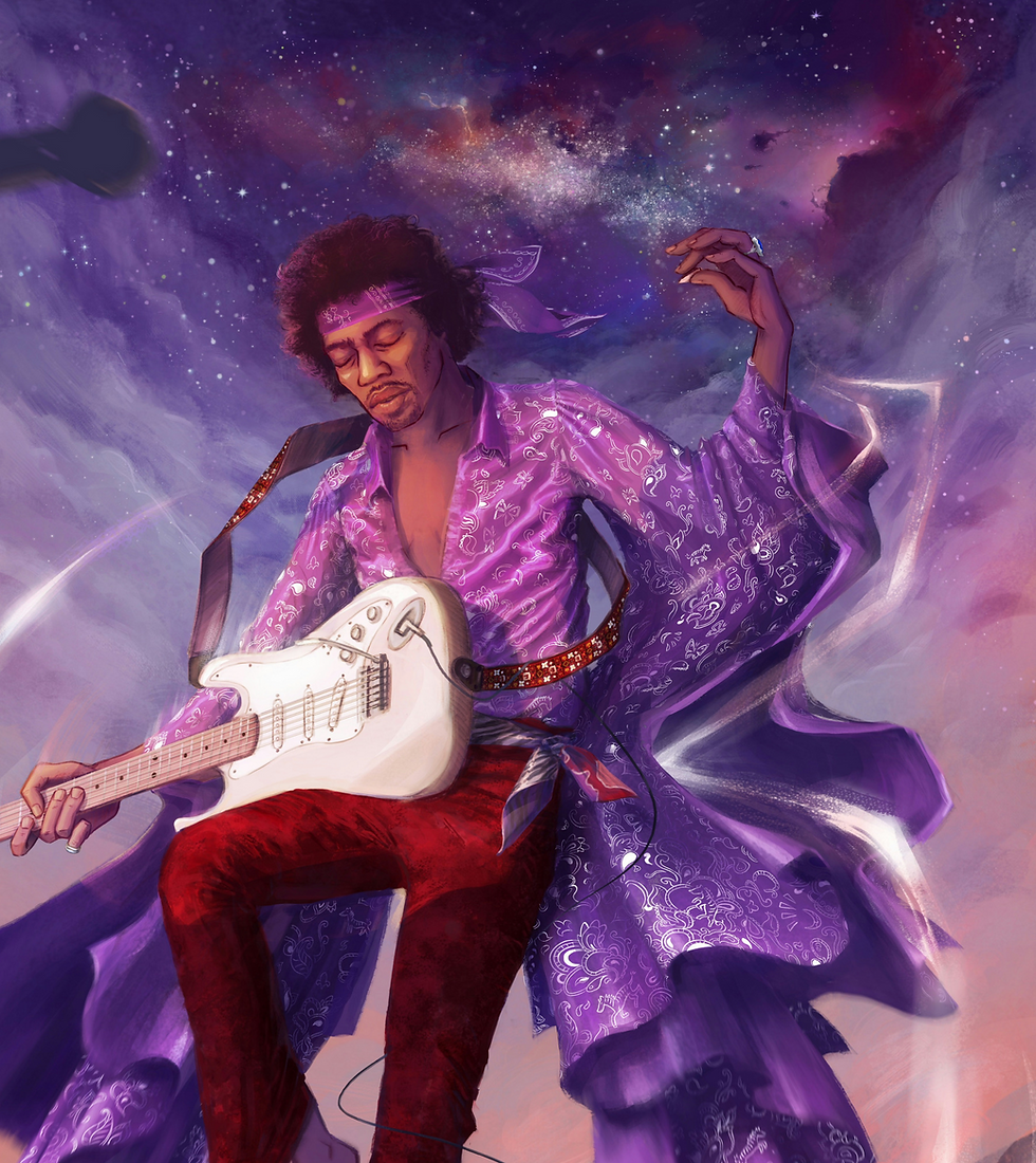 Jimi Hendrix painting