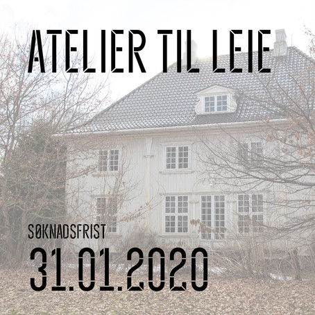 KUNSTNER SØKES TIL ATELIERFELLESSKAP