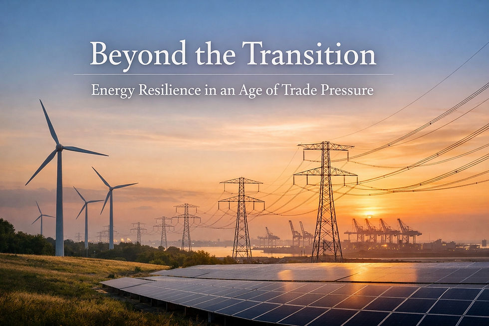 Energy resilience is no longer about speed or scale alone. It is about building systems that endure economic pressure, trade friction, and long-term adjustment.