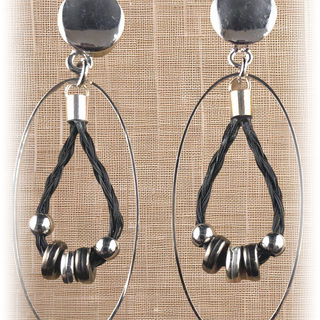 PENDIENTES DE CRIN DE CABALLO 