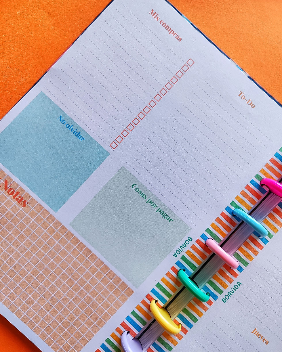 Miniatura: Planner Semanal  A5 " Arcoiris "