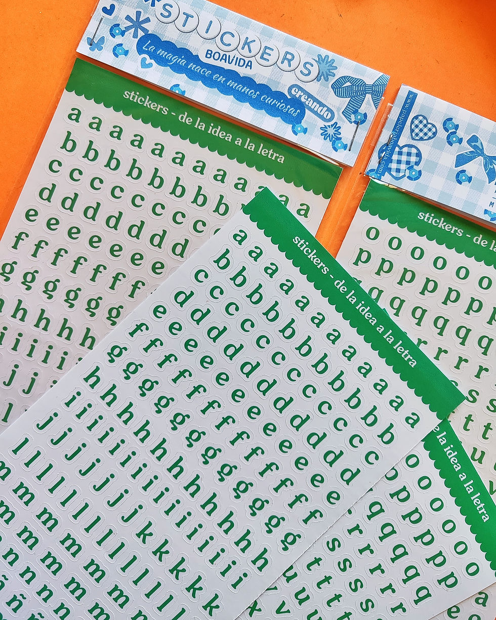 Miniatura: Sticker  "de la idea a la letra" -  letras de 5 mmverde oscuro