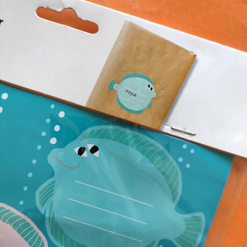 Miniatura: Stickers Etiquetas pez bajo el Agua