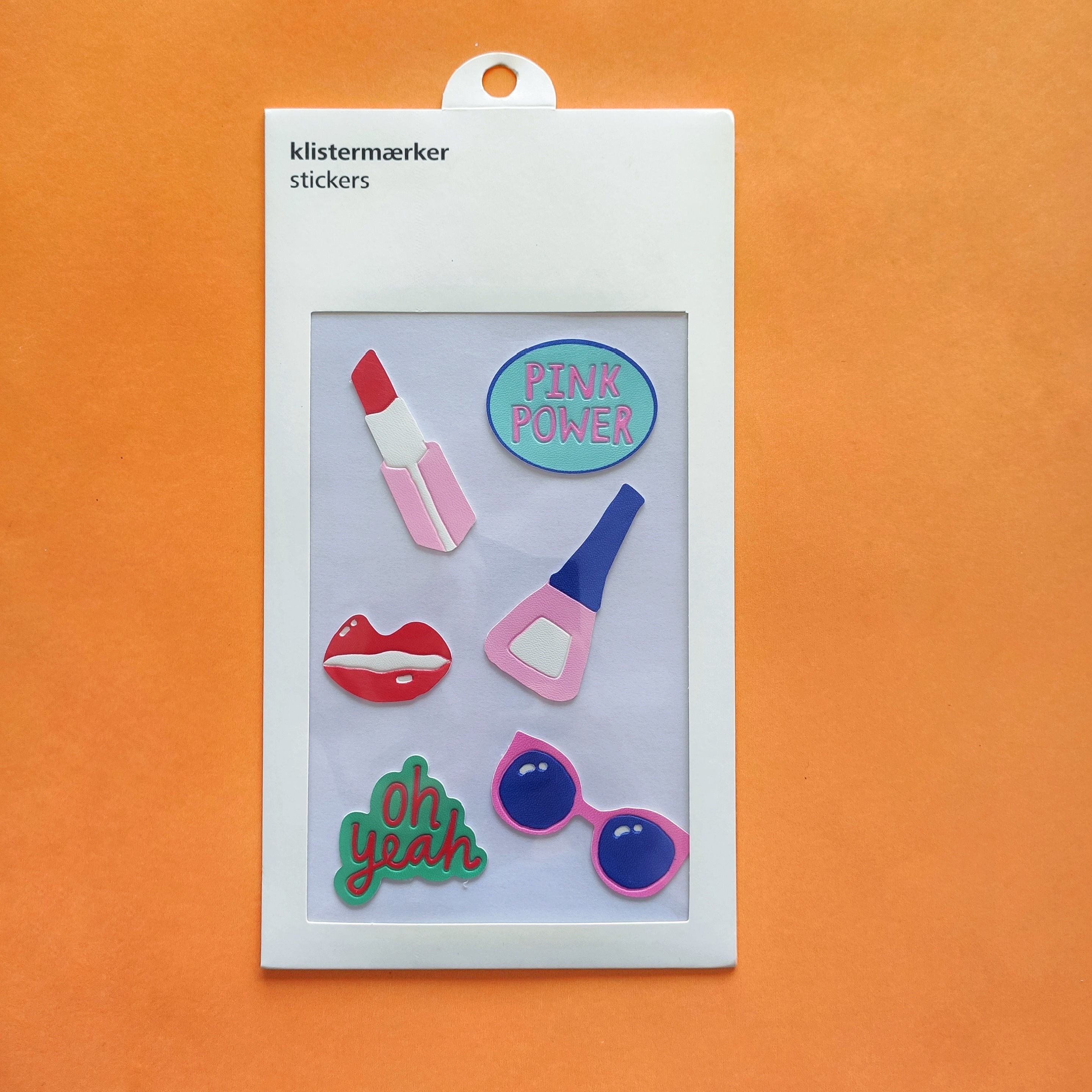 Sticker pink power ( cuerina)