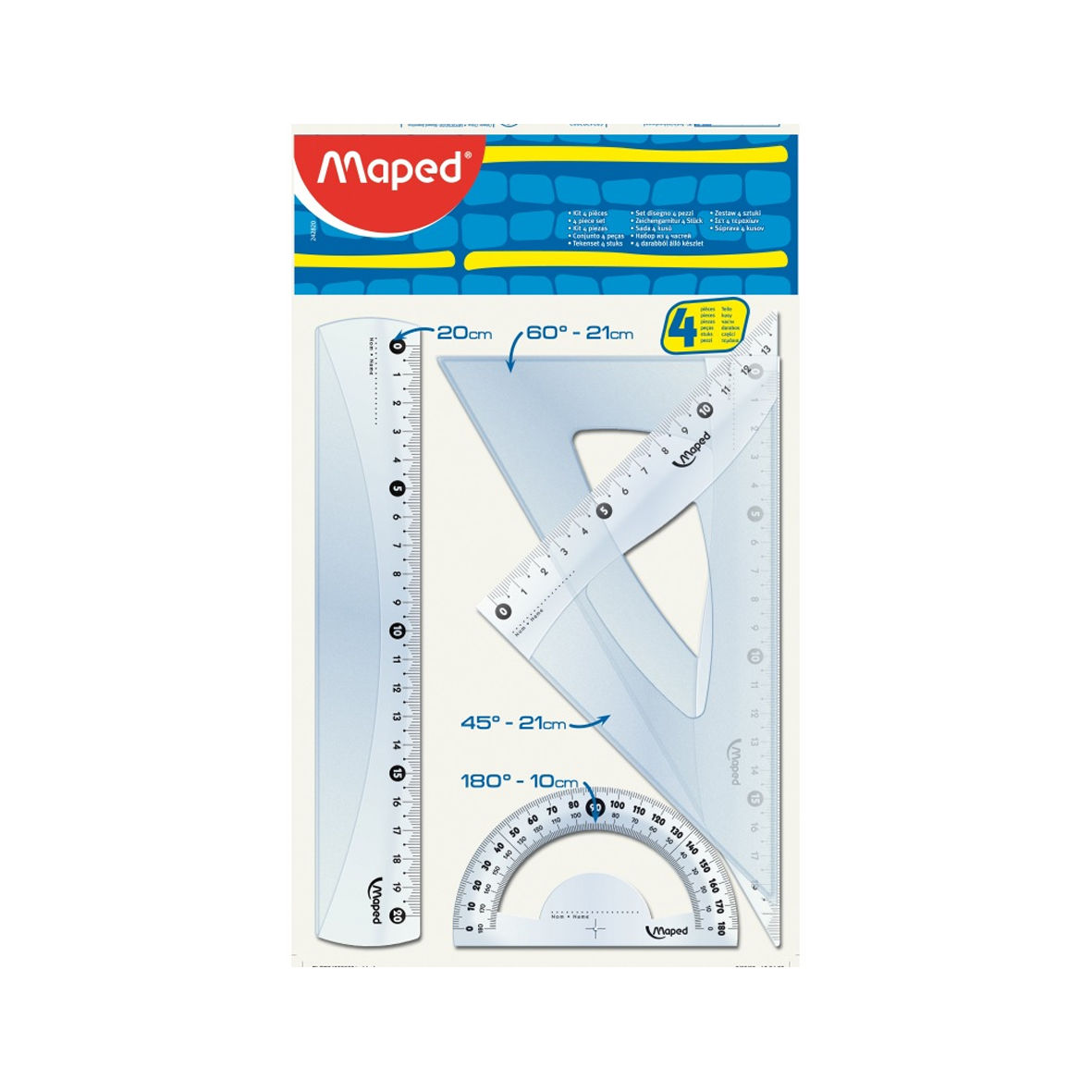 Set Geométrico Maped 4 piezas