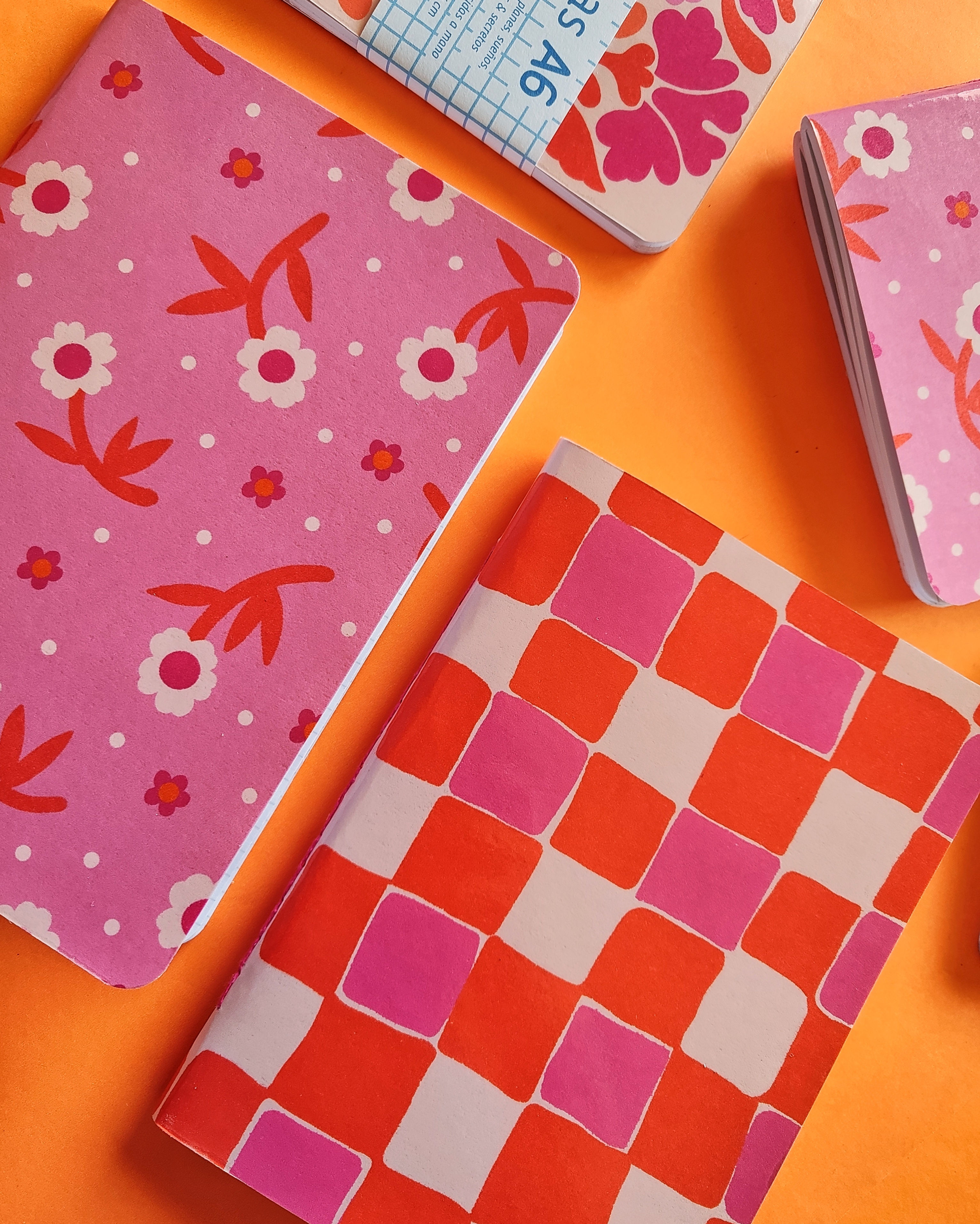 2 Libretas A5 - Alma Floral (rayada + lisa)