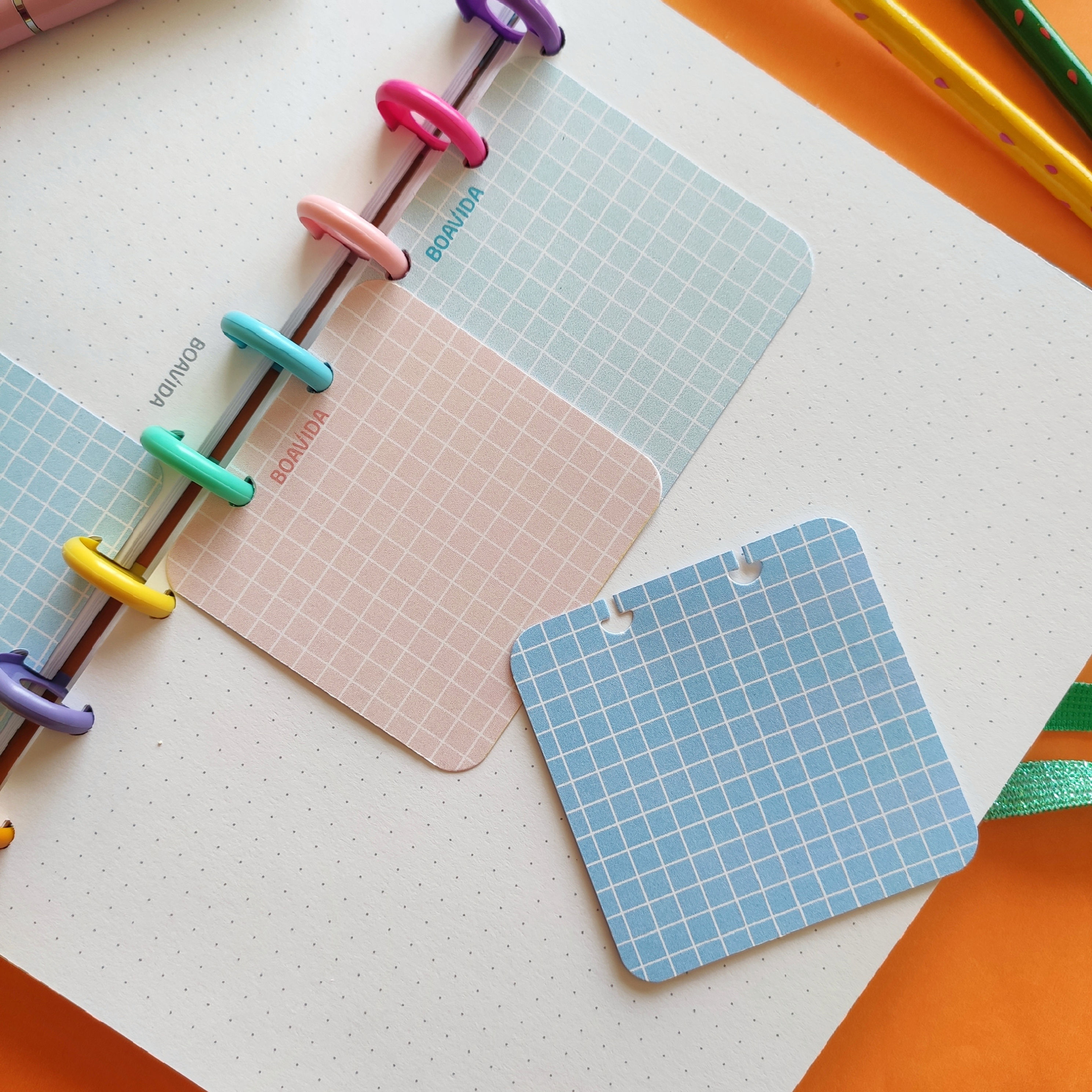 Notas Mini  "cuadriculado " ( 7 x 7 cm)