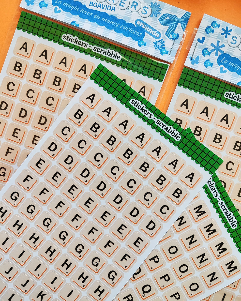 Miniatura: Sticker  " scrabble " - abecedario