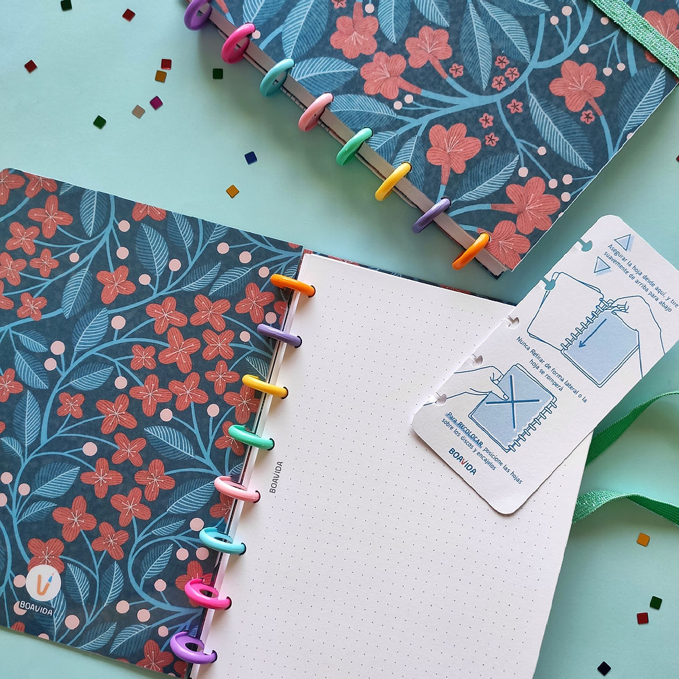 Miniatura: Cuaderno Inteligente Flores Rojas A5