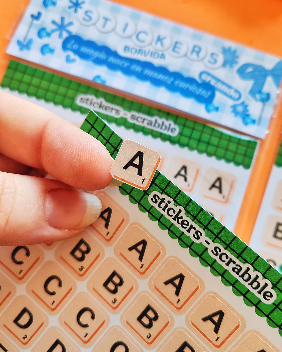 Miniatura: Sticker  " scrabble " - abecedario