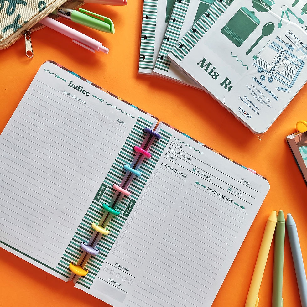 Miniatura: Planner " Mis Recetas" A5