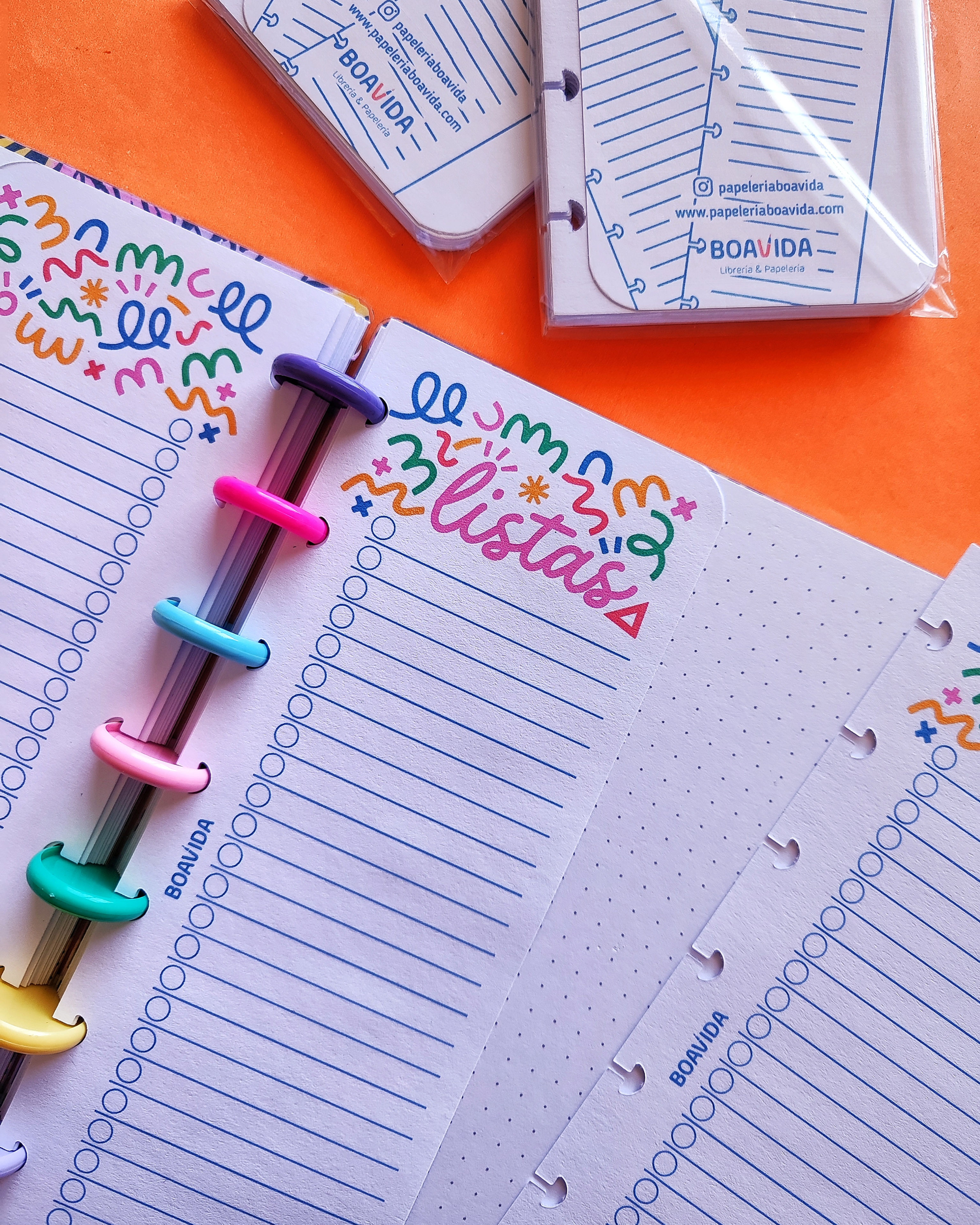 Notas  " Listas garabato " (7,5 x 21 cm )