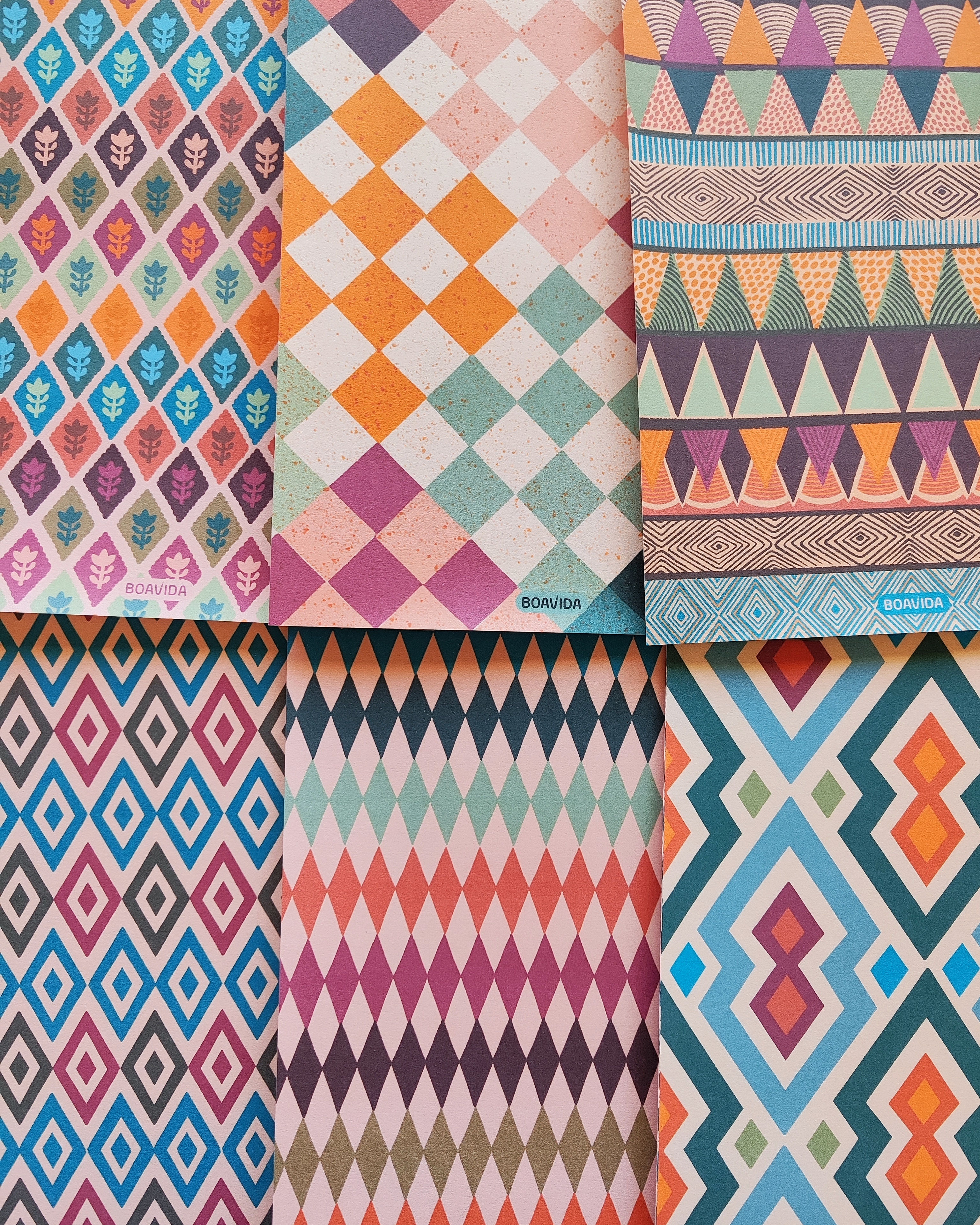 Set 40 papeles para scrap -  " Rombelle "