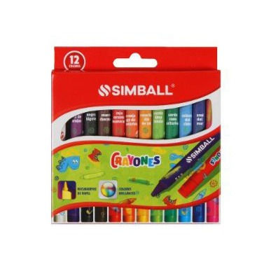 Crayones Simball x 12 colores