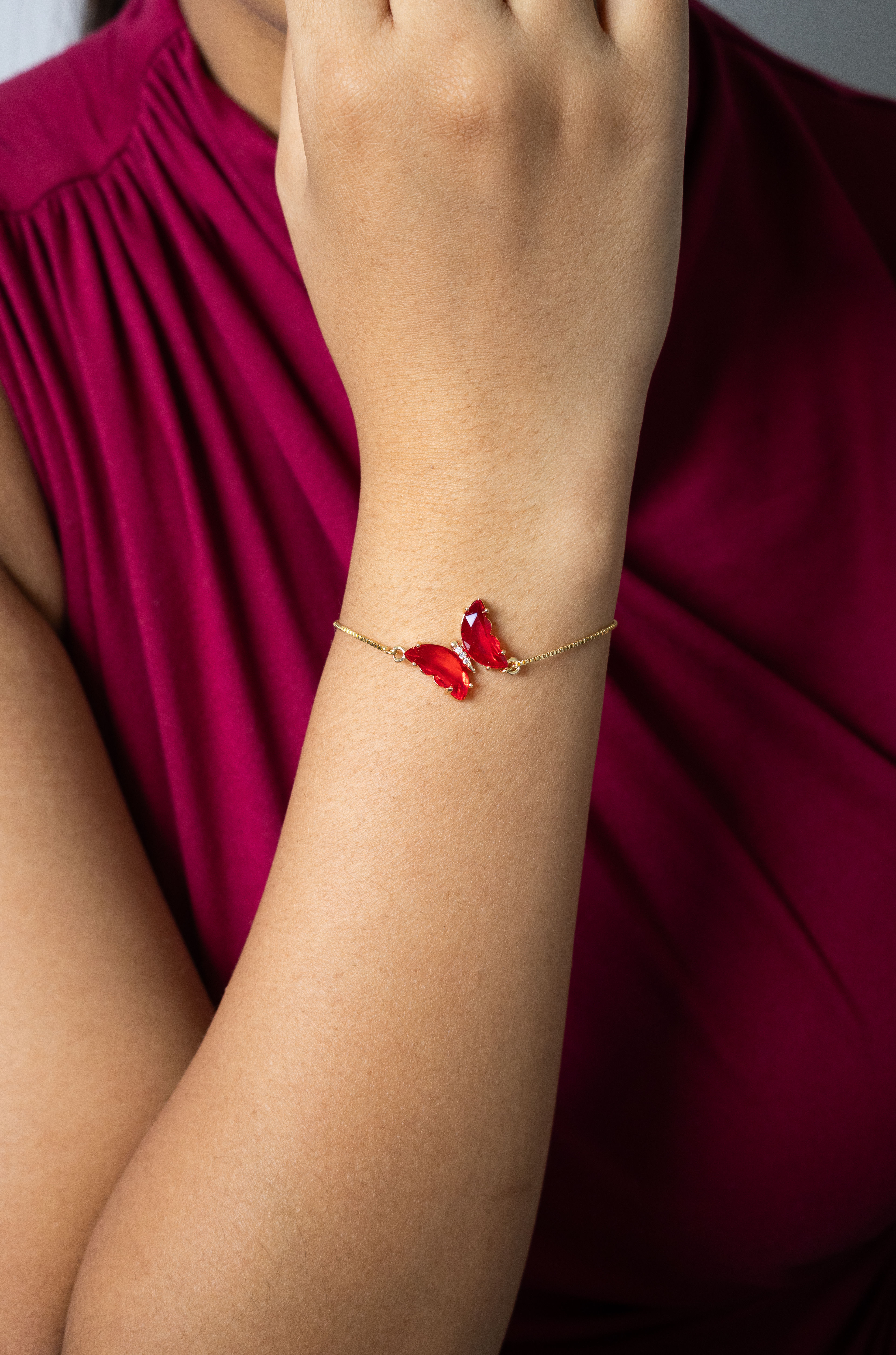 Crimson Bloom Butterfly