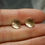 Thumbnail: Recycled Hammered Solid Yellow 9ct Gold Cup Studs