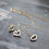 Thumbnail: Solid Recycled 9ct Gold Open Heart Delicate Necklace