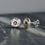 Thumbnail: Ruby Solid Silver Pebble Stud Earrings
