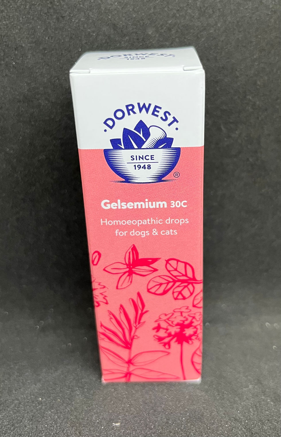 Dorwest Gelsemium 30c Homeopathic drops for dogs and cats since 1948 product details.