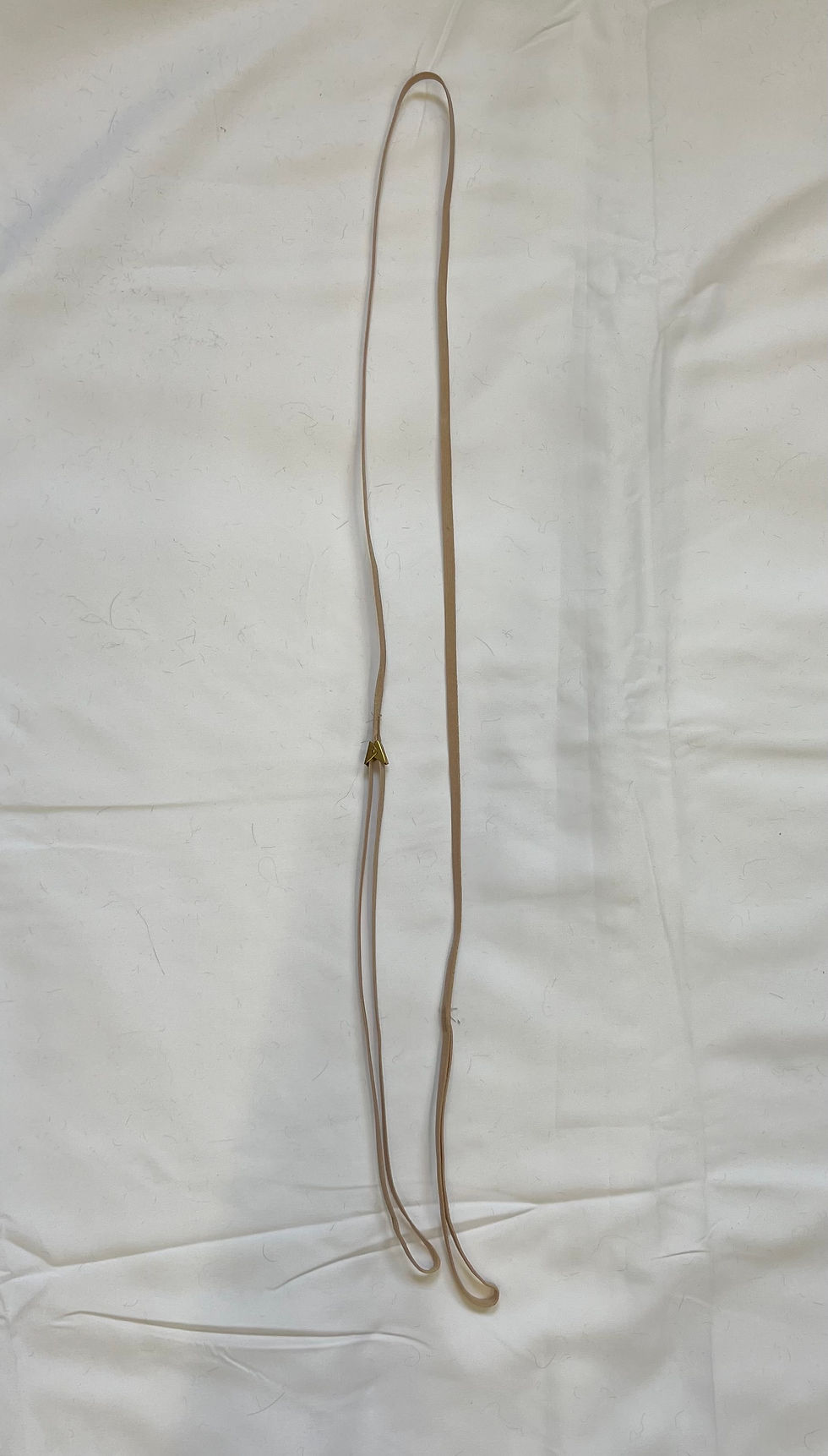 Thumbnail: Two thin, brown leather straps against a white background; simple minimalist design.