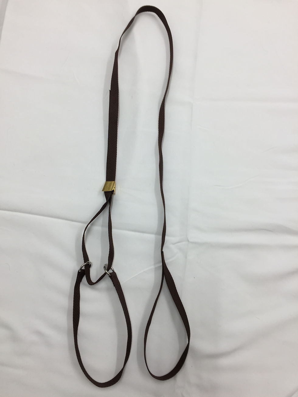 Thumbnail: Brown dog show lead on white background, Top Dog Show Supplies.