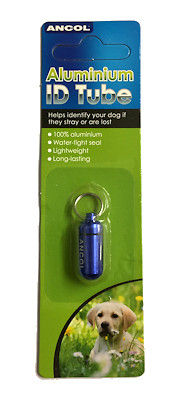 Thumbnail: Ancol Aluminum ID Tube helps identify dogs; includes lightweight design.