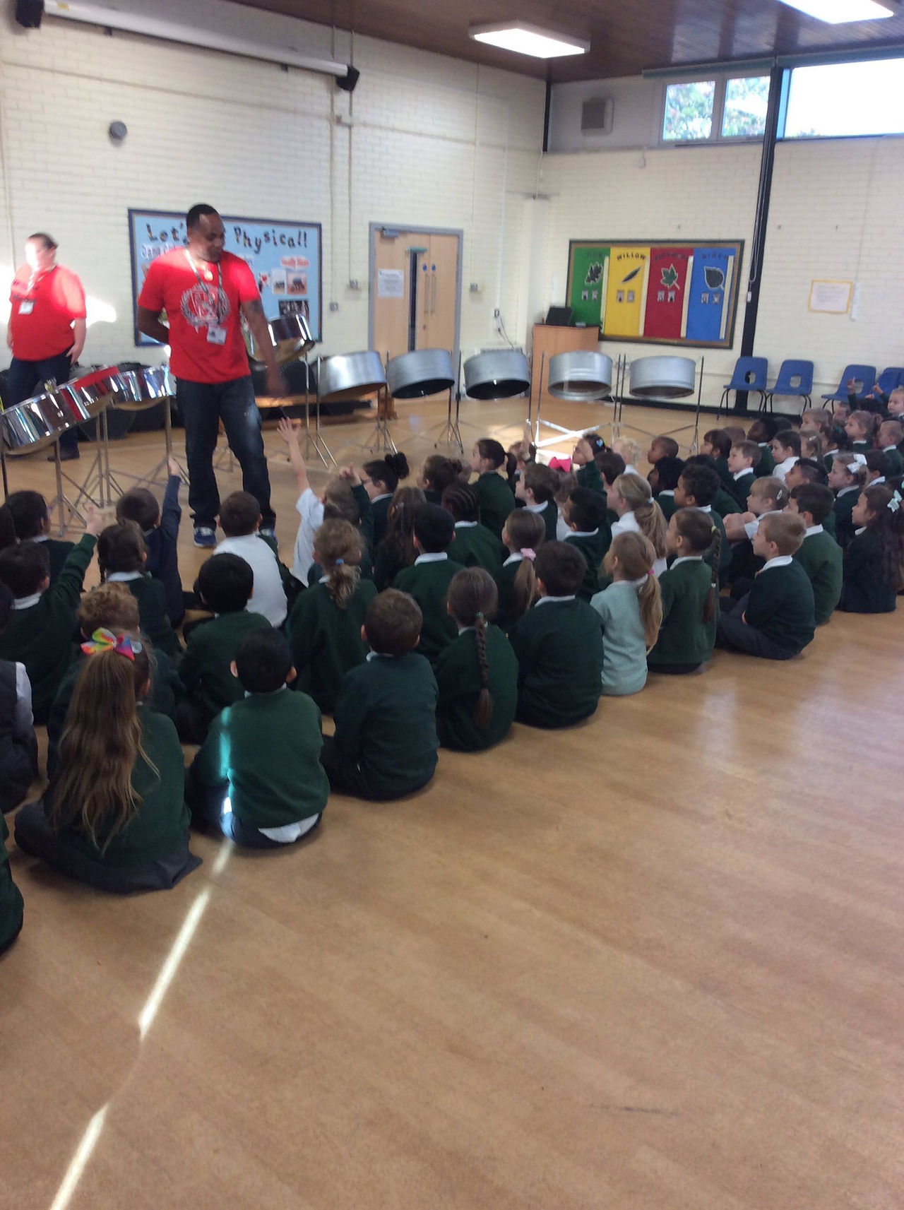Steel pan drumming