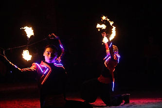 Fire dancers