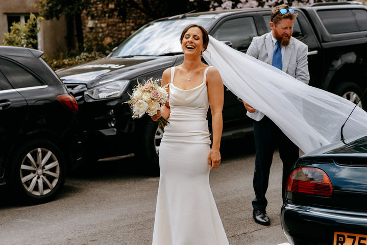 Best wedding photography in Gloucester, wedding bride moment