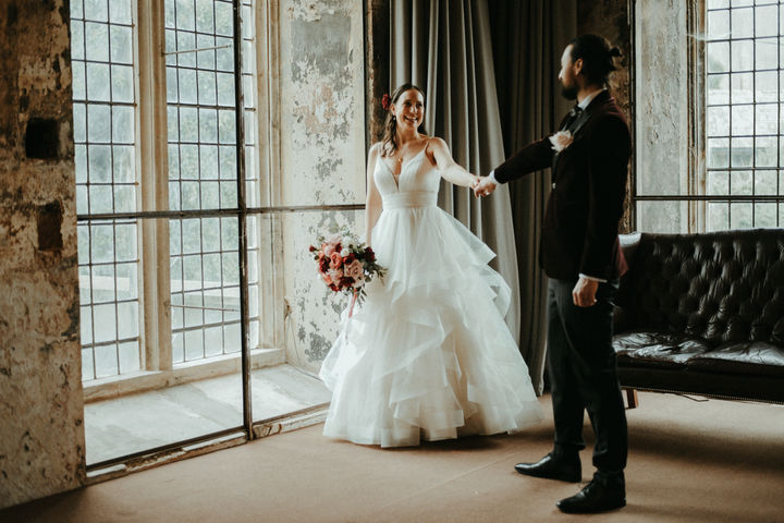 Wedding Photographer Cardiff, South Wales, UK, Photography at The Mount Without, Bristol Wedding Couple
