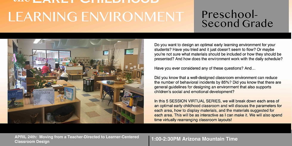 DESIGNING THE EARLY CHILDHOOD LEARNING ENVIRONMENT